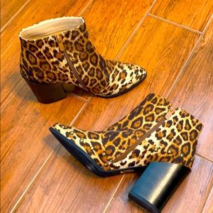 Leopard booties! Never worn